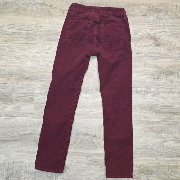 GAP Classic Straight Maroon Corduroy Size 0/25 - Picture 6 of 7